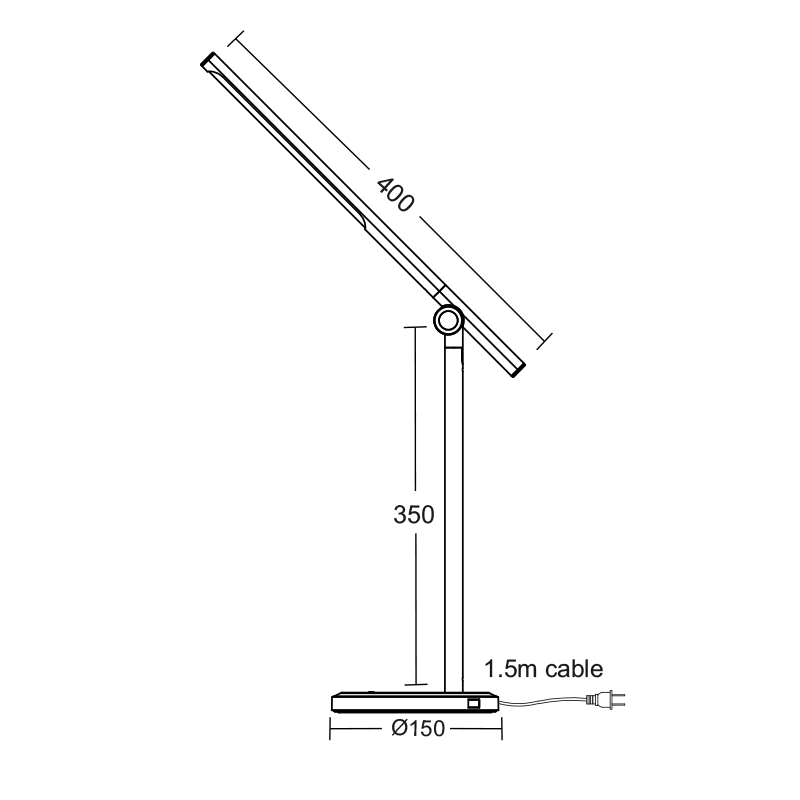 DESK LAMP LED 7W SILVER + WHITE CCT 300LM DIMMABLE+TOUCH SWITCH+USB CHARGER DEGAS SF1816LEDS