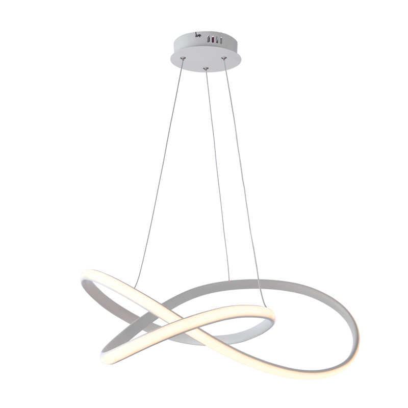 ^PENDANT LIGHTING LED 48W 3000K 2880LM WHITE ALUMINUM 48Χ44XΗ120CM GORDIUS HM92LEDP48WH