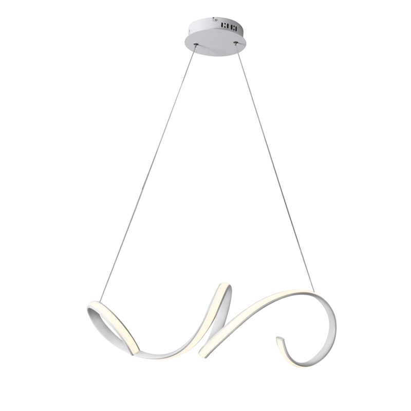 ^PENDANT LIGHTING LED 40W 3000K 2400LM WHITE ALUMINUM 64X22ΧΗ120CM CLEO HM91LEDP64WH