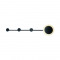 ^WALL MOUNTED LIGHTING LED 7W 3000K 560LM BLACK METALLIC 70Χ7Χ15CM VALENTINO ZM71LEDW70BK