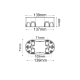FL.MOUNT.JUNCT.HOLLOW WALLS BOX 4 MODULES GR10040