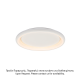 CEILING LUMINAIRE LED 34W DIMMER 3000K 2330LM WHITE METAL D41XH8,5CM DIANA BR71LEDC41WHD