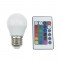 LED SMD BALL E27 230V 4W IR RGB+3000K 120° 300Lm Ra80 G45427RGBWN