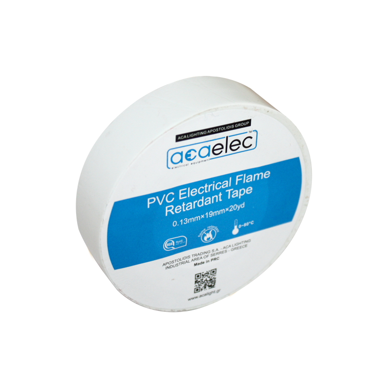 ^ ELECTRICAL PVC TAPE ACAELEC WHITE 0.13mmx19mmx20yds DY00000021