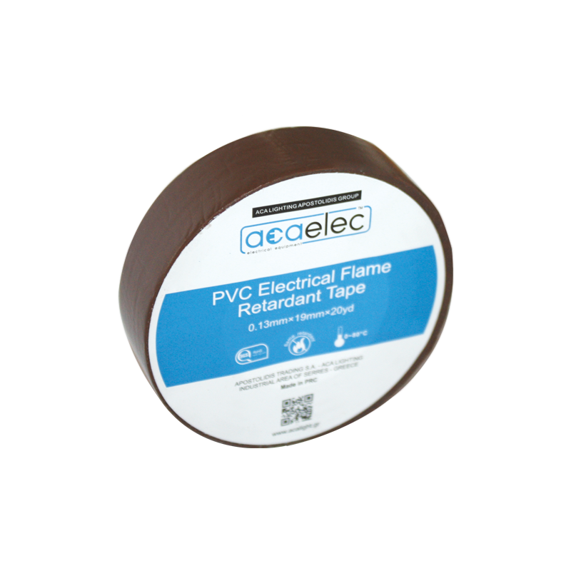 ^ ELECTRICAL PVC TAPE ACAELEC BROWN 0.13mmx19mmx20yds DY00000024