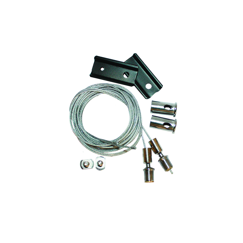 HANGING KIT(SETS 2 PCS) FOR MATTE BLACK MAGNETIC TRACK 48V DC WITH 2M STEEL WIRE & INSTALLATION ACCESSORIES MHKB