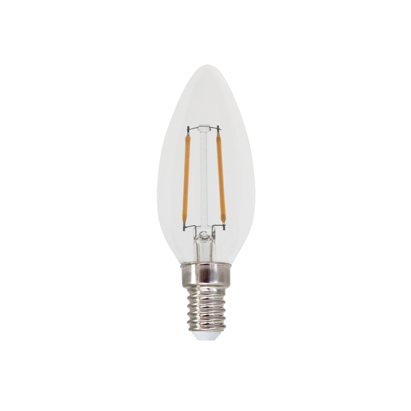 LED FILAMENT E14 C35 2W 4000K 230V AC 260LM RA80 FLAM2NW