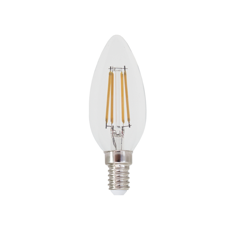 LED FILAMENT E14 C35 4W 6500K 230V AC 500LM RA80 FLAM4CW