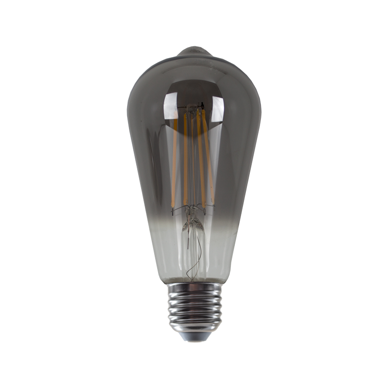 LED FILAMENT E27 ST64  SMOKE 8W 1800K 230V AC 400LM RA80 CONDI8WWSM
