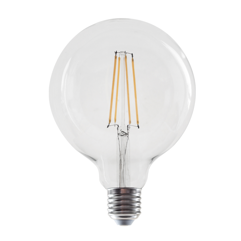 LED FILAMENT E27 G125 8W 2700K 230V AC 980LM RA80 PALA1258WW