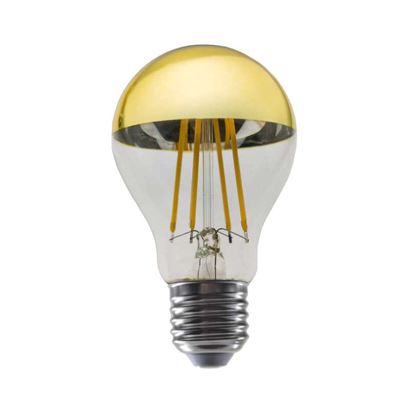 LED FILAMENT E27 DIM A60 GOLD 8W 2700K 230V AC 900LM RA80 ELIOR8WWDIMG