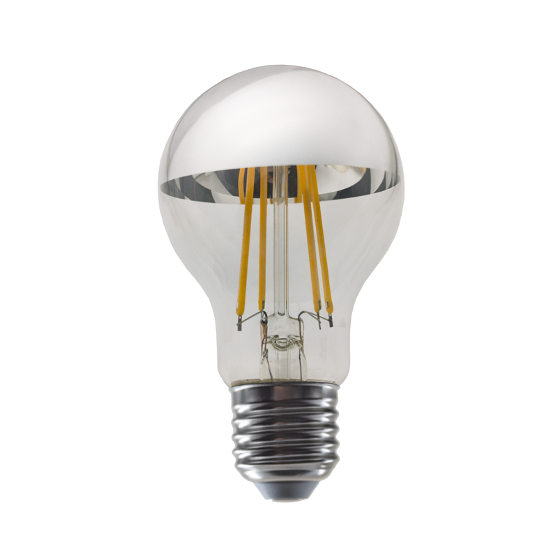 LED FILAMENT E27 DIM A60 SILVER 8W 2700K 230V AC 900LM RA80 ELIOR8WWDIMS