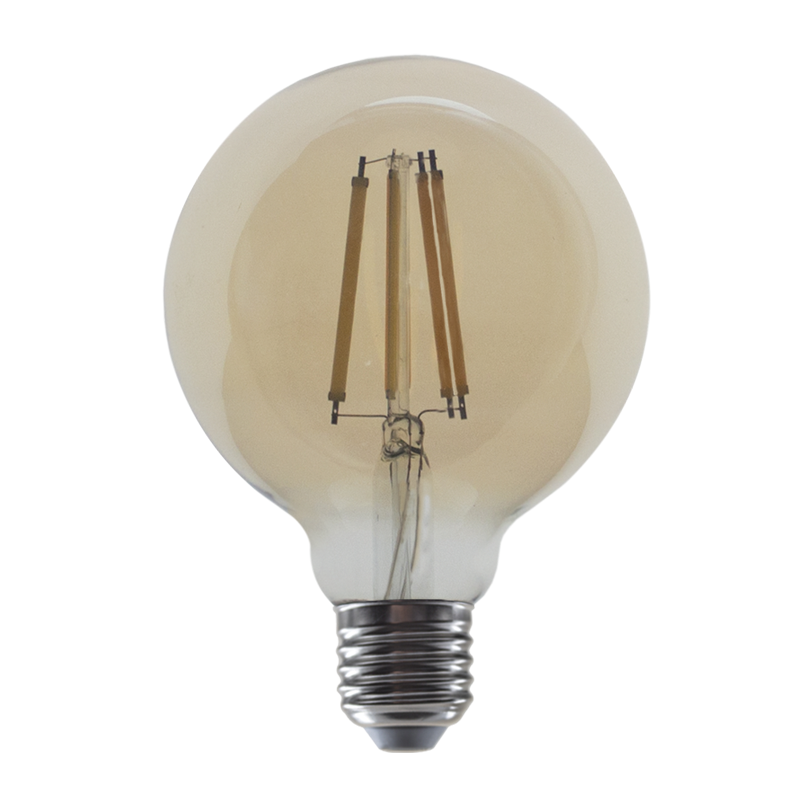 LED FILAMENT E27 DIM G95 AMBER 10W 2700K 230V AC 1160LM RA80 PALA9510WWDIMAM