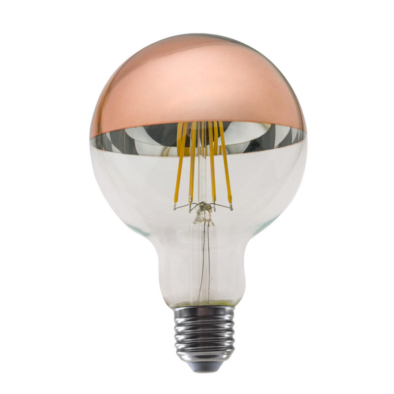 LED FILAMENT E27 DIM G95 ROSE GOLD 8W 2700K 230V AC 900LM RA80 PALA958WWDIMRG LED FILAMENT E27 DIM G95 ROSE GOLD 8W 2700K 230V AC 900LM RA80 PALA958WWDIMRG