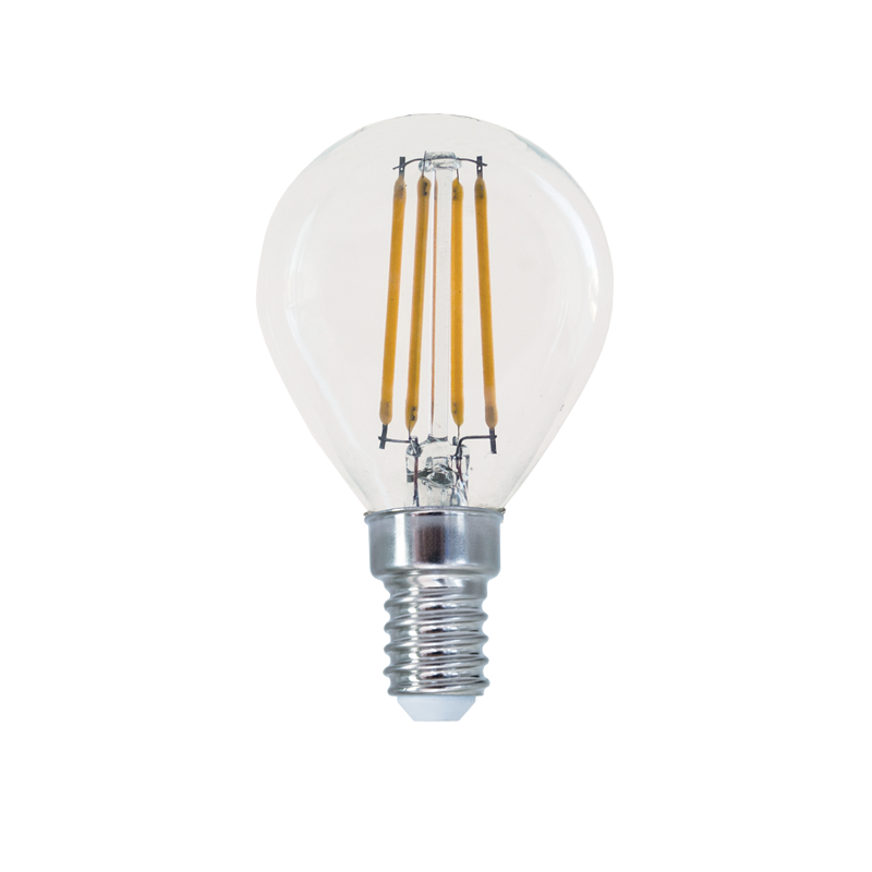 LED FILAMENT E14 STEP-DIM G45 4W 2700K 230V AC 570LM RA80 BOVA4WWSD