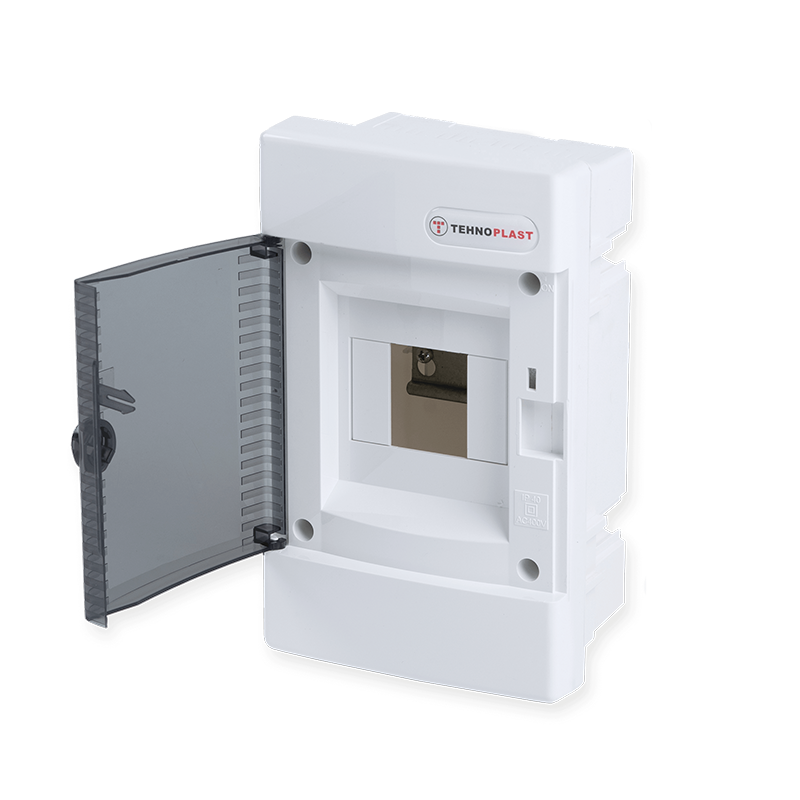 FLUSH MOUNTING ENCLOSURE 4 MODULES TRANSPARENT DOOR 1 ROW IP40 282U4C