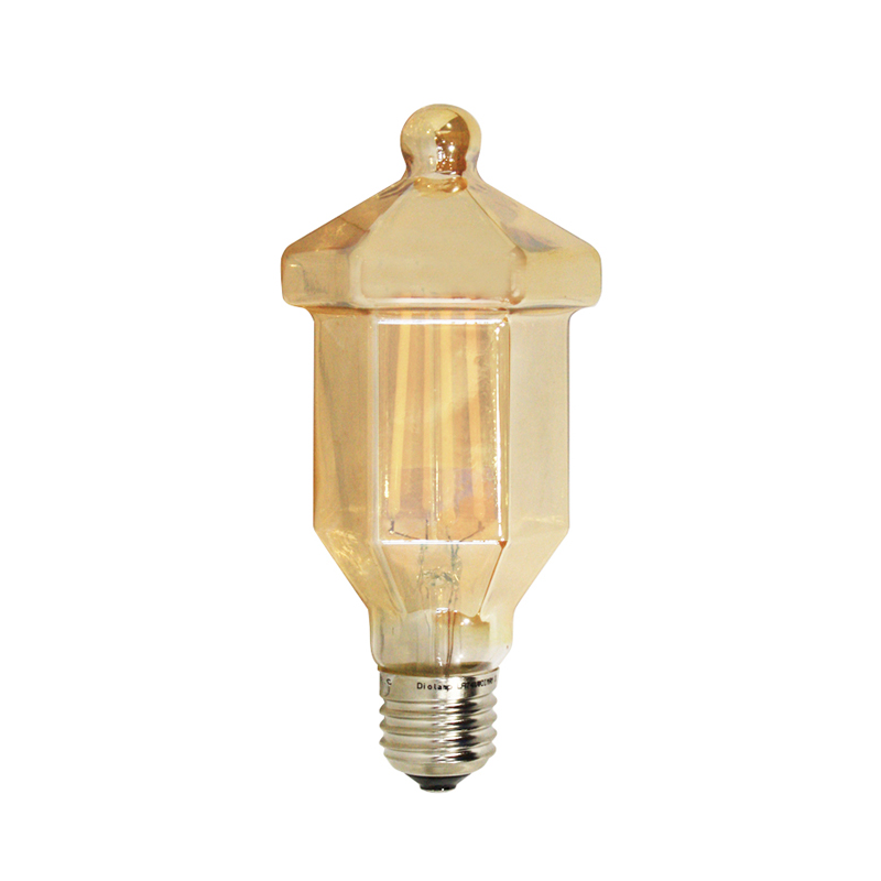 E27 LANTERN AMBER DIM 4W 2700K 230V AC 390LM LED COG LAT4WWDIMAM