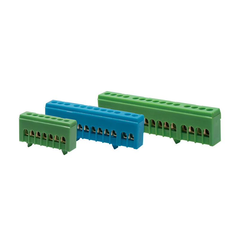 7 HOLES BLUE NEUTRAL TERMINAL FOR DIN RAIL 282N7