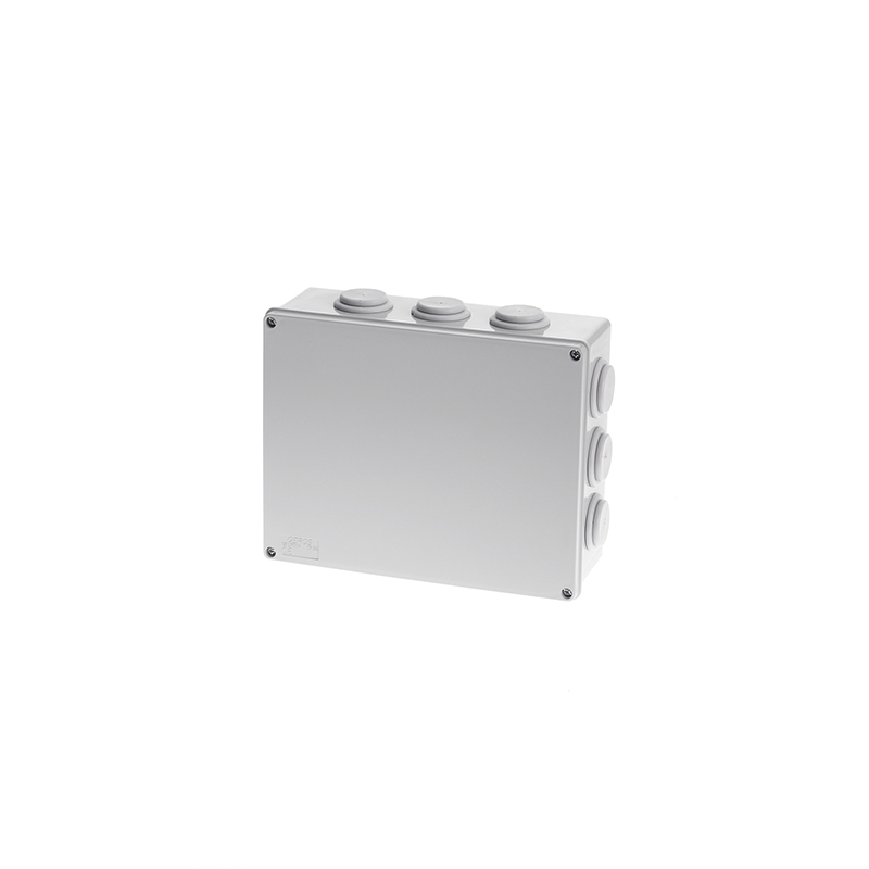 240X190X90 SURF BOX 12 STEPPED GLANDS IP54 GR17064