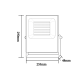 BLACK LED SMD FLOOD LUMINAIRE IP66 100W RGBW 230V Q100RGBW