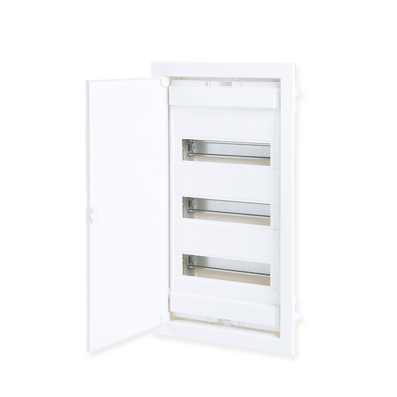 FLUSH MOUNTING 36+6 MODULES 3 ROWS WHITE DOOR 282U36ES