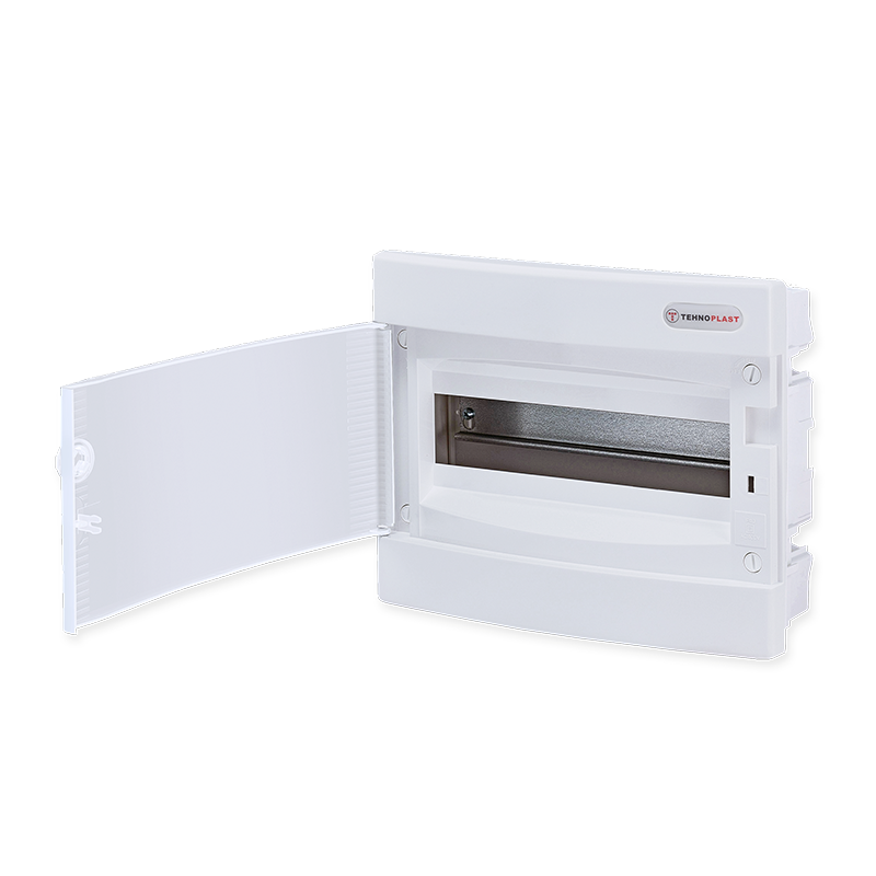 FLUSH MOUNTING 12 MODULES 1 ROW WHITE DOOR 282U12CW