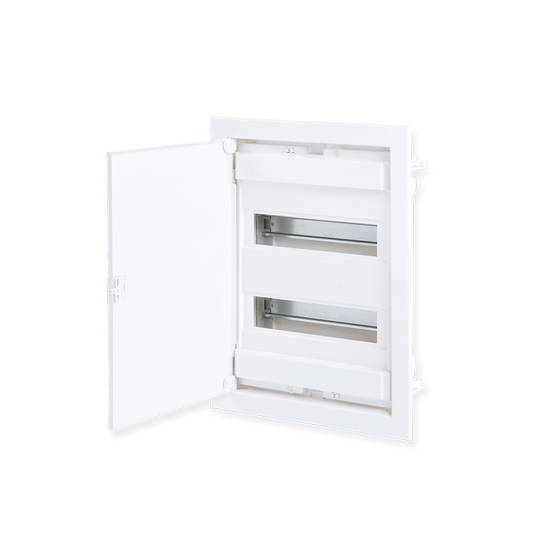 FLUSH MOUNTING 24+4 MODULES 2 ROWS WHITE DOOR 282U24ES