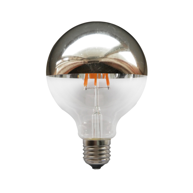 LED FILAMENT E27 G95 SILVER DIM 6W 2700K 230V AC 690LM RA80 GLOBE956WWDIMS LED FILAMENT E27 G95 SILVER DIM 6W 2700K 230V AC 690LM RA80 GLOBE956WWDIMS