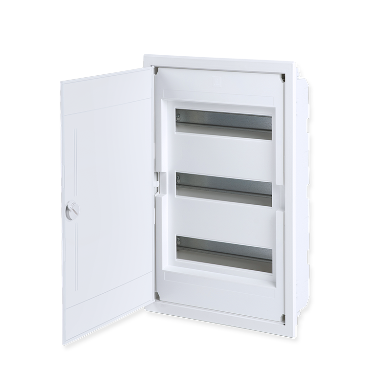 FLUSH MOUNTING 36 MODULES 3 ROWS WHITE DOOR 282U36AW