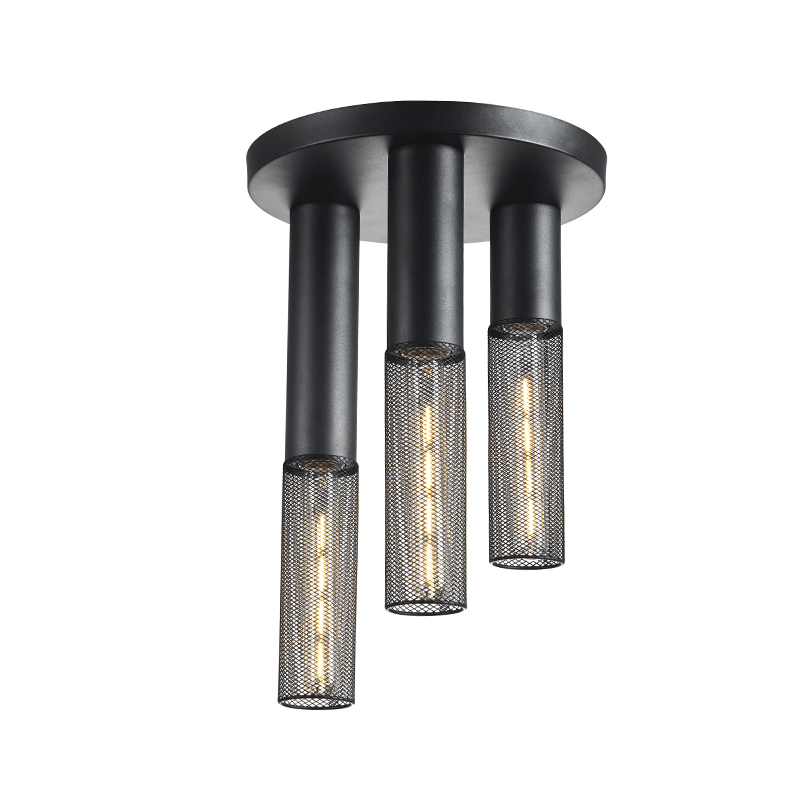 ^PHASING OUT CEILING LUMINAIRE 3ΧΕ27 BLACK METAL D30XH45CM ALCATRAZ OD603C30BK ^PHASING OUT CEILING LUMINAIRE 3ΧΕ27 BLACK METAL D30XH45CM ALCATRAZ OD603C30BK