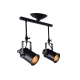 PHASING OUT CEILING 2ΧΕ27 METAL BLACK 17X44XH38CM POMPEII OD61012BK