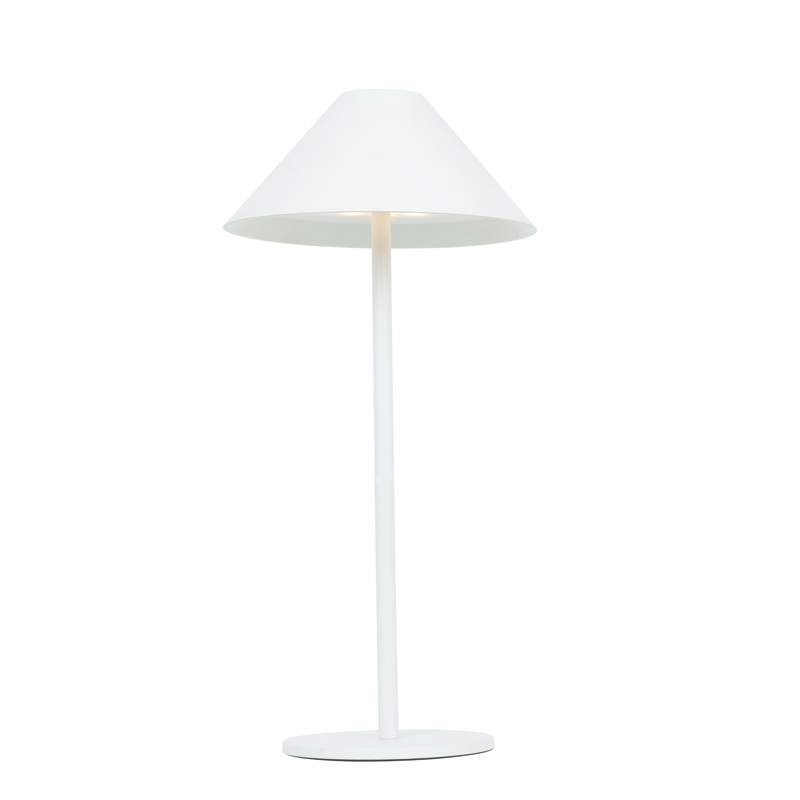 ^LED SMD TABLE BATTERY LUMINAIRE 3W 140LM  3.000K MATT WHITE 270°  CRI80 IP54 LG5860W-300