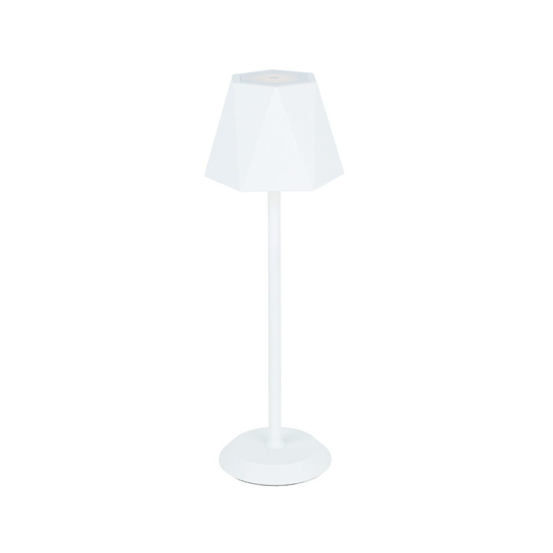 ^LED SMD TABLE BATTERY LUMINAIRE 3W 140LM  3.000K SAND WHITE 120°  CRI80 IP54 LG5892W-400