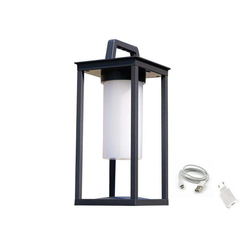 ^LED SMD TABLE BATTERY LUMINAIRE 3W 150LM 180° 3.000K DARK GREY CRI80 IP54 LG630G