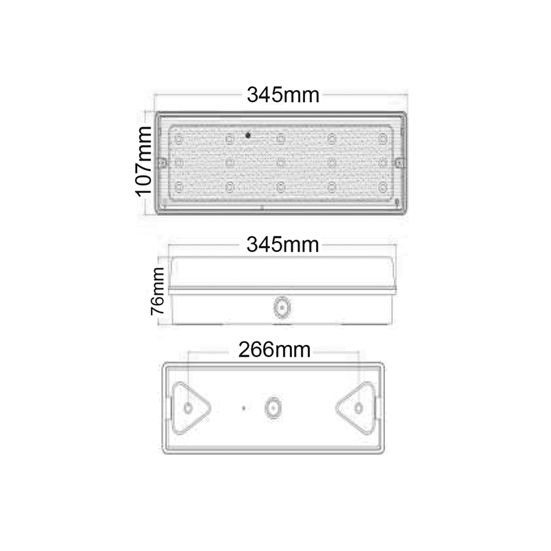 LED EMERGENCY LIGHT LED IP65 3W SMD 1,5HRS 200LM 6000K 230V HAPES3IP