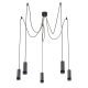 ^ PHASING OUT PENDANT LIGHTING 5ΧGU10 BLACK ALUMINUM D35XH200CM MEGATRON2 YL11P518BK