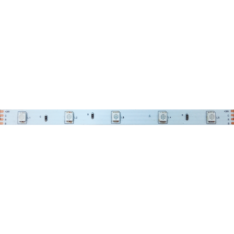 LED STRIP 5M 7.2W/M 24V DC IP65 NANO RGB 10mm 24505072RGBPC