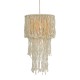 ^PENDANT LIGHTING 1ΧΕ27 THASSOS ECRU MACRAME WOOL D40XH180CM TF20261P
