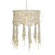 ^PENDANT LIGHTING 1ΧΕ27 THASSOS ECRU MACRAME WOOL D40XH165CM TF20221P