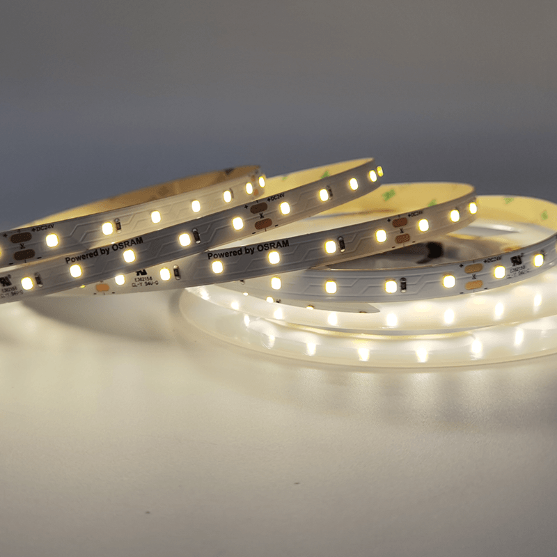 ^LED SMD STRIP 24V DC 12W/M 4000K 1250LM/M IP20 10MM CRI80 OSRAM 2835 60LEDS/M 3SDCM 5M REEL 5YRS 24128040