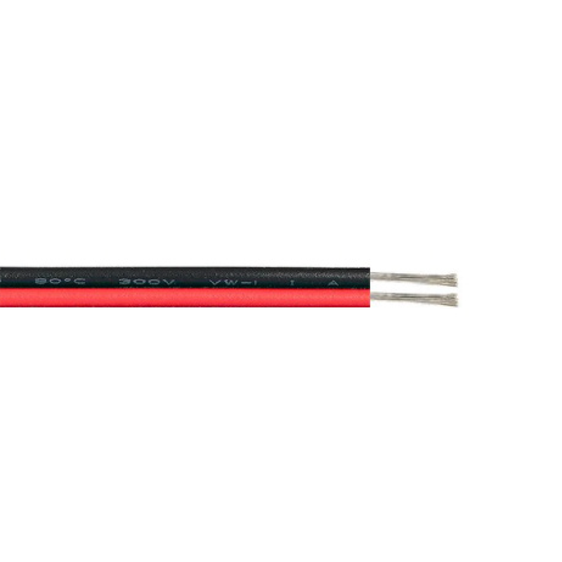 ^2 WIRE(RED-BLACK) 100M SPOOL (17*0,12mm) 2AWG22