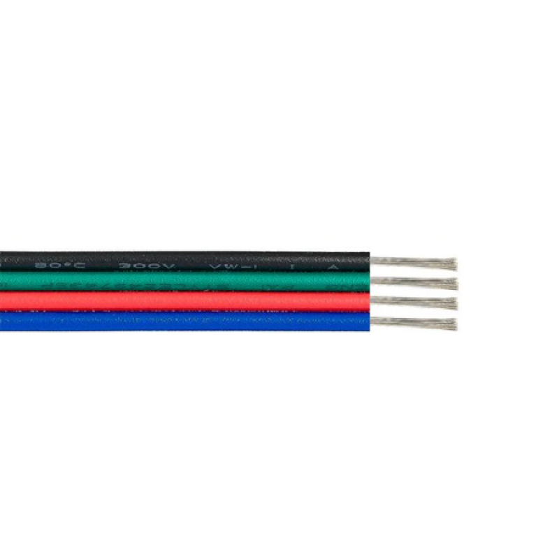 ^4 WIRE(BLACK-GREEN-RED-BLUE) 100M SPOOL (17*0,12mm) 4AWG22