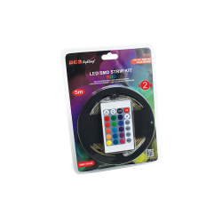 LED SMD STRIP KIT 5M IP65 RGB WITH REMOTE CONTROL & 12V DC PLUG DRIVER 5MKITRGB LED SMD STRIP KIT 5M IP65 RGB WITH REMOTE CONTROL & 12V DC PLUG DRIVER 5MKITRGB