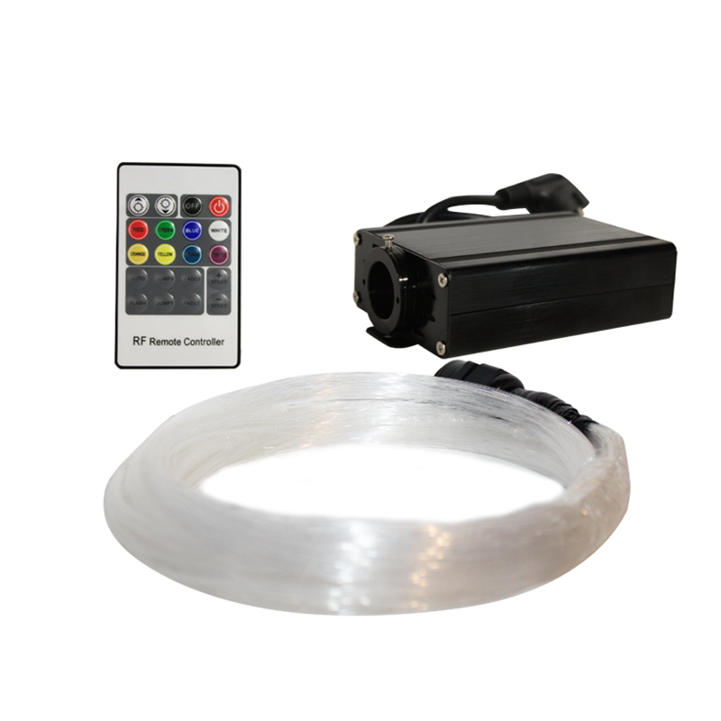 LED 16W FIBER OPTIC KIT 0,75mm 25x2-3-4-5m & RF REMOTE FIB01