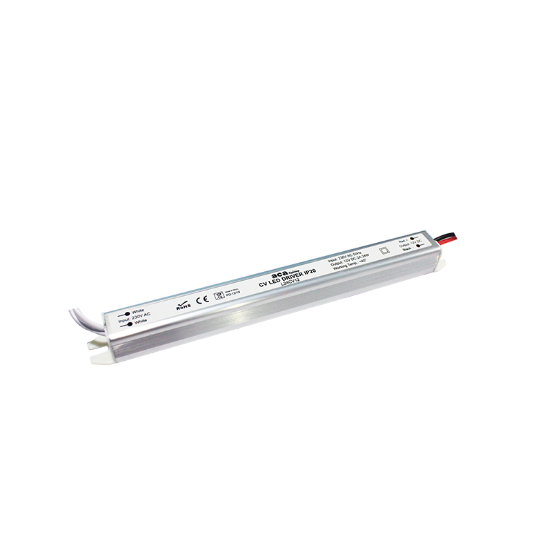 ^LINEAR METAL CV LED DRIVER 24W 230V AC-12V DC 2A IP20 WITH CABLES L24CV12
