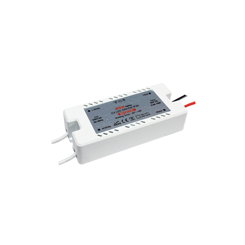 ^MINI PLASTIC CV LED DRIVER 18W 230V AC-24V DC 0.8A IP20 WITH CABLES MP18CV24
