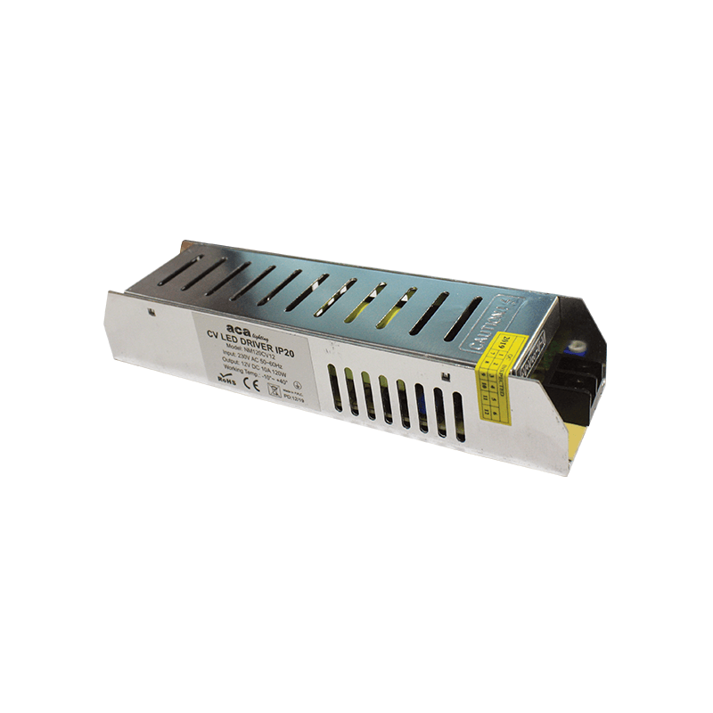 ^METAL CV LED DRIVER 120W 230V AC-12V DC 10A IP20 WITH TERMINAL NM120CV12