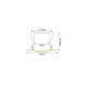 HAZEL ALUMINUM PROFILE P115 WITH OPAL PC DIFFUSER 2m/pc P115