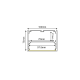 INIGO ALUMINUM PROFILE WITH OPAL COVER 3m/pc P224