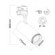 BLACK LED COB TRACK LUMINAIRE AIMY 30W 3000K 4WIRES 25-50° 3000LM 230V Ra80 AIMY3030B4 BLACK LED COB TRACK LUMINAIRE AIMY 30W 3000K 4WIRES 25-50° 3000LM 230V Ra80 AIMY3030B4